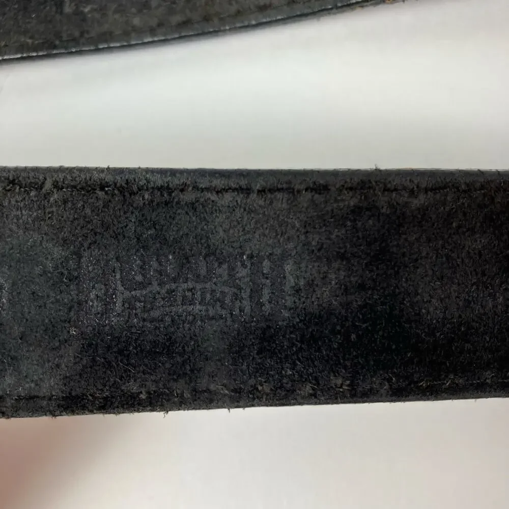 Duluth Trading Company Mens Size 46 Ranger Work Belt Black Leather Made USA